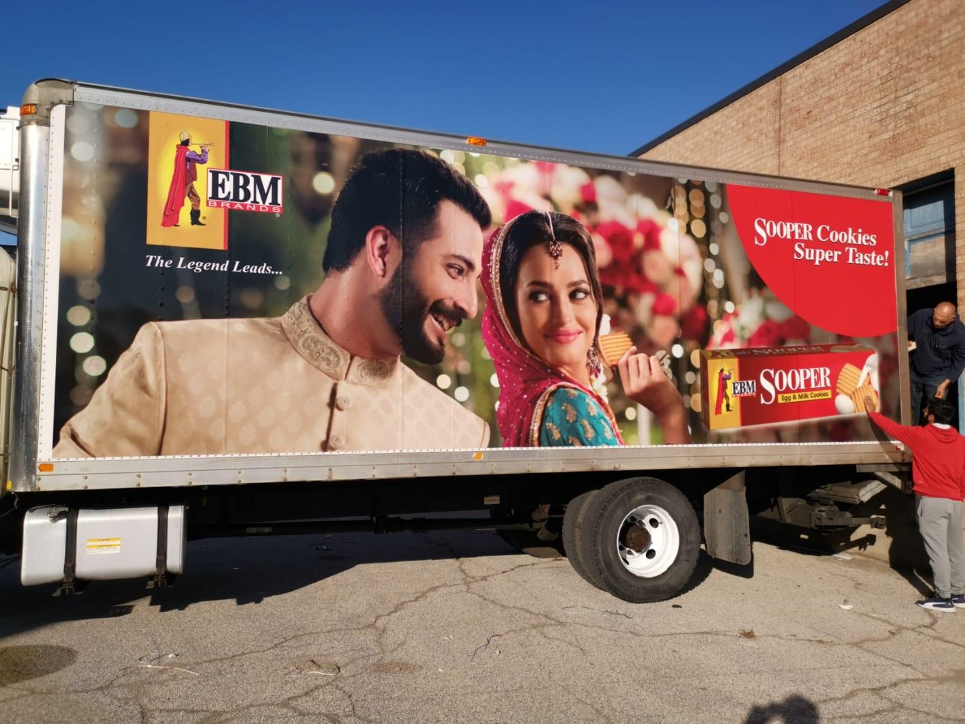 EBM Sooper wedding couple truck